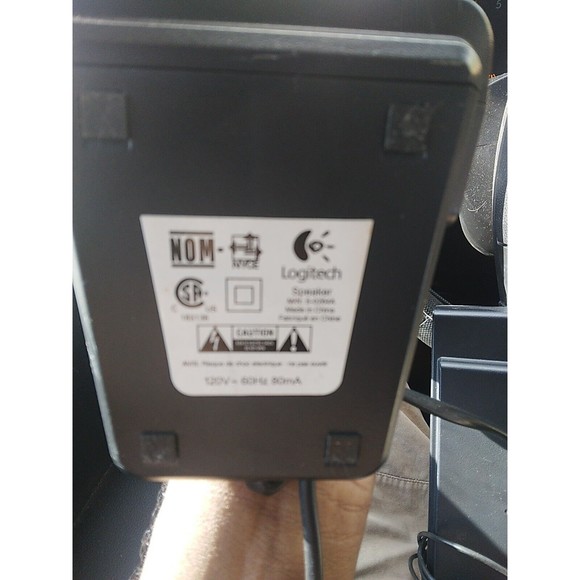 Logitech S-0264A Computer/Portable Speakers. Black. TESTED AND WORK GREAT! - Picture 4 of 5